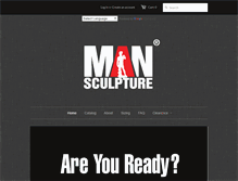 Tablet Screenshot of mansculpture.com